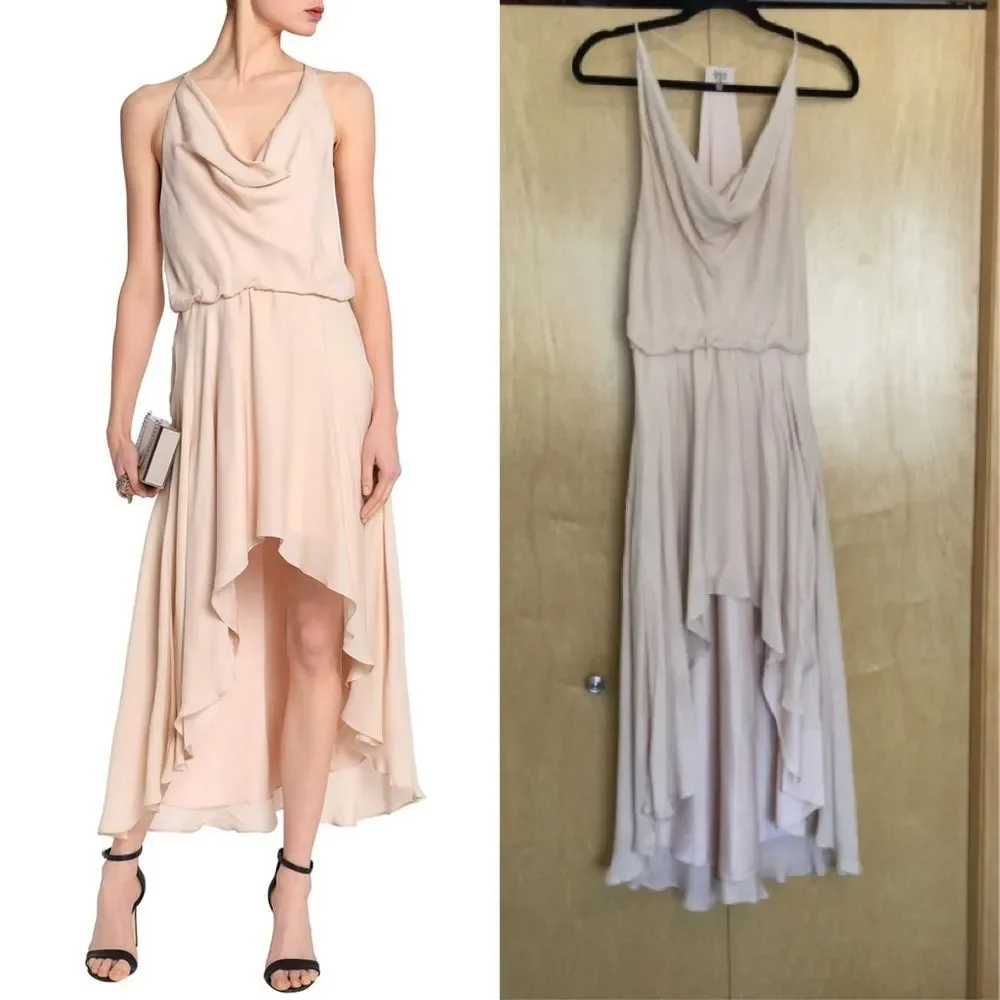 Haute Hippie Lace-up Draped Silk Crepe De Chine - Picture 2 of 8
